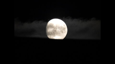 clouds and moon