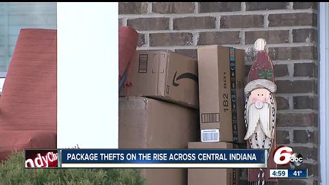 Package thefts on the rise across central Indiana