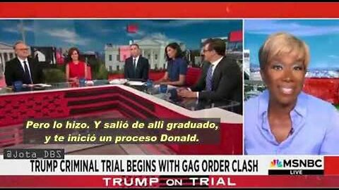 PRESENTADORA DE LA MSNBC VE "JUSTICIA RACIAL MULTICULTURAL" EN LOS PROCESOS JUDICIALES CONTRA TRUM..