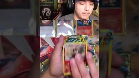 XY Flashfire Pull Reaction!🔥😱 Mega Charizard EX Secret Rare 💦 #shorts #pokemon #shortvideo