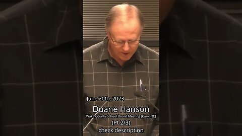 (2/3) Duane Hanson Public Comment (06-20-2023) #shorts #shortsfeed #news #politics #school