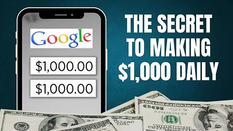 $1,000 PER DAY USING THIS FREE GOOGLE TRICK! (Make Money Online 2023)