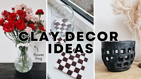 DIY CLAY DECOR IDEAS - Making decorations from air-drying and polymer clay