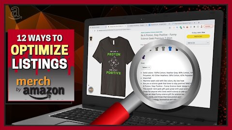 12 Ways To Optimize Merch By Amazon Listings | Merch By Amazon Tutorial