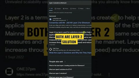 TOP LAYER 2 SOLUTION FOR ETHEREUM #zksync #shorts #crypto
