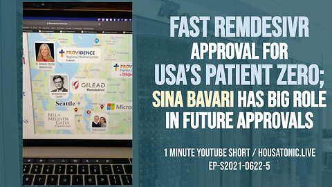 [2021-0622-5] Fast Remdesivr approval for USAs patient zero; Bavari has big role in future approvals