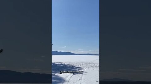 Frozen lake #icefishing #mountains views#spruce#pine#warmsun