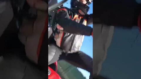 biker rear-ends a car...