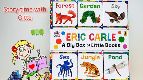 Read Aloud A Big Box of Little Books by Eric Carle | First Words for Toddlers #storytimewithgitte