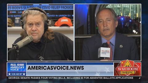 Steve Bannon's War Room Pandemic 2/27/2021 Ep 763: Election Integrity is Paramount (w/ Ken Paxton)