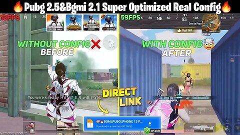 Pubg2.5,Bgmi Lag Fix Config 2.1,🔥Unlock 60 Fps+Super Smooth,Pubg Kr+Gl+Bgmi,New Config Pubg 2.5,2.1