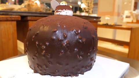 Chocolate Bomb! Giant Nut Chocolate Cake | Korean Food Factory