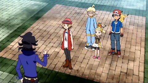 Pokemon XYZ Serena Asked Professor Sycamore To Arrange For A Pokemon Showcase