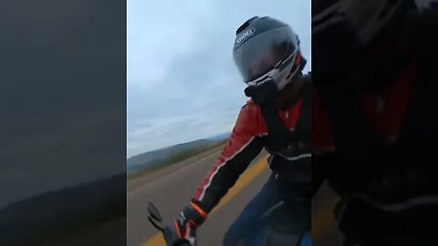 KTM 1290 Super Duke R tackling the turns on Lookout Mountain