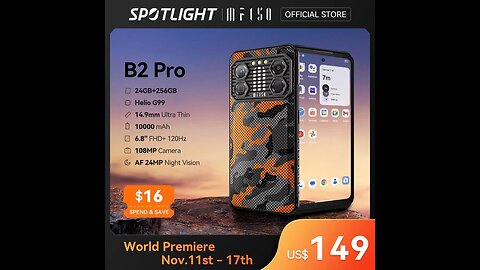 [World Premiere] IIIF150 B2 Pro Rugged Machine G99 120Hz