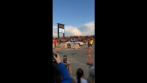 Canadian Cop Doing a Burnout