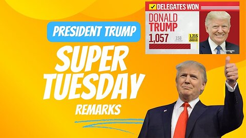 President Trump Reacts To HUGE Super Tuesday Victory