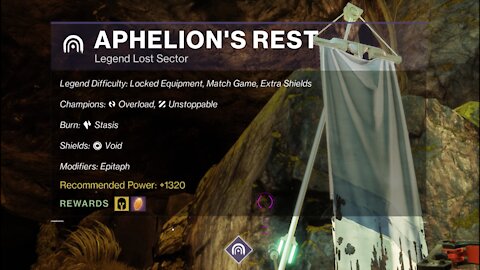 Destiny 2, Legend Lost Sector, Aphelion's Rest on the Dreaming City 1-5-22