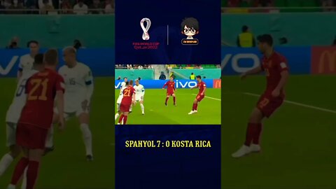 #shorts #worlcup2022 #worldcupqatar2022 CUPLIKAN GOL WORLD CUP QATAR 2022 | SPANYOL vs KOSTA RICA