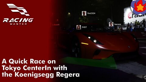 A Quick Race on Tokyo CenterIn with the Koenigsegg Regera | Racing Master