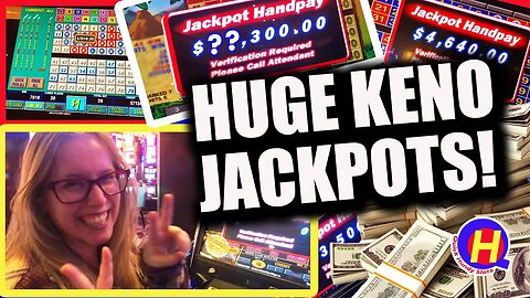 PREMIERE! Our BIGGEST KENO JACKPOTS Ever! #KENONATION