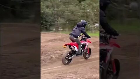 HUGE SUPERMOTO JUMP #shorts