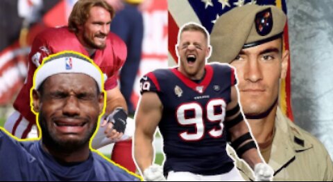 JJ Watt to honor real American hero Pat Tillman while Lebron and the Woke NBA honors CRIMINALS!