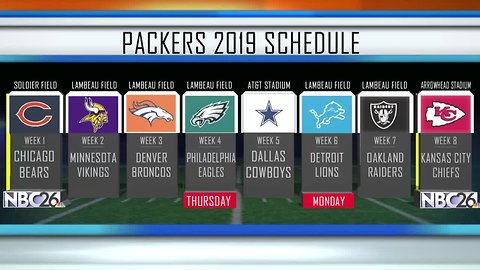 Packers 2019 schedule officially announced