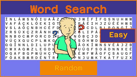 Word Search - Challenge 09/19/2022 - Easy - Random