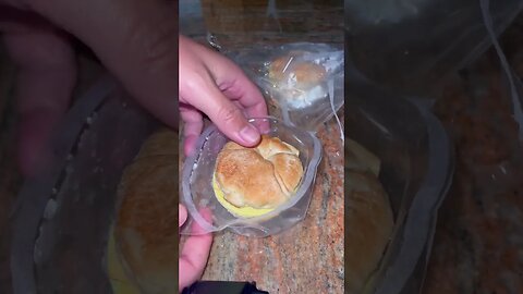 Frozen breakfast biscuit crinkle ASMR