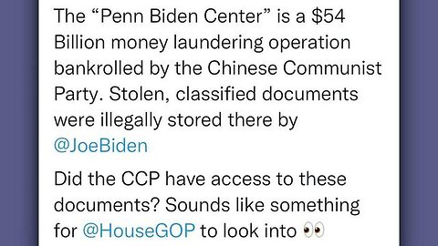 PENNSYLVANIA UNIVERSITY BIDEN CENTER $30 MILLION DARK MONEY FROM CHINESE DONORS & CLASSIFIED DOCUMEN