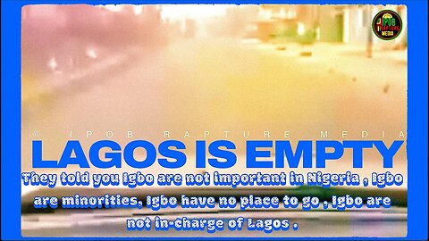 BREAKING! LAGOS IS EMPTY BECAUSE IGBOS LEFT FOR XMAS