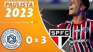 SÃO BENTO 0 X 3 SÃO PAULO | MELHORES MOMENTOS (COMPLETOS) | PAULISTÃO 2023