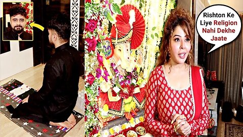 Adil Khan & Rajshree More Ganpati Aarti Dismissing Rakhi Sawant Fake Allegation