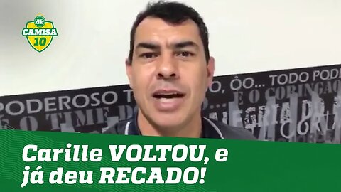 Ele VOLTOU! OLHA o que Carille falou à torcida do Corinthians!