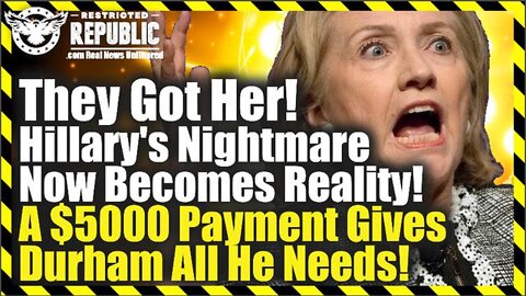 Breaking News: They Got Her! Hillary’s Nightmare Now Becomes Reality!