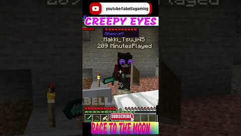 Race To The Moon - Creepy Eyes | Minecraft