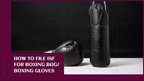 Mastering ISF: Navigating Importer Security Filing for Boxing Bags and Gloves