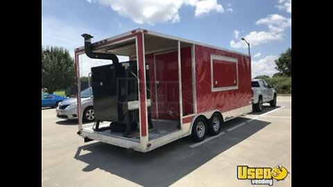 Like-New 2016 Wow Enclosed Barbecue Food Trailer | Mobile BBQ Unit with Porch for Sale in Kentucky