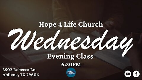 Wednesday Evening Class 10/04/2023