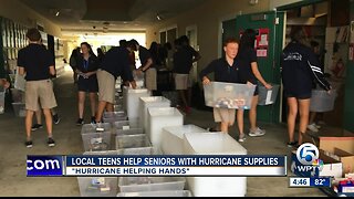 Local teens helping low-income seniors with hurricane supplies