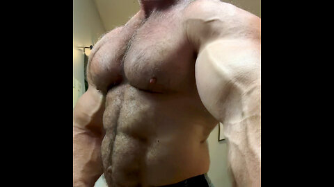 Hairy Muscle Daddy Posing