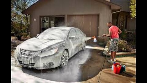 Car wash thick Kia Optima GT,self-service car wash