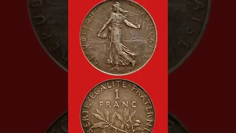 FRANCE 1 FRANC 1915.#shorts @COINNOTESZ #france