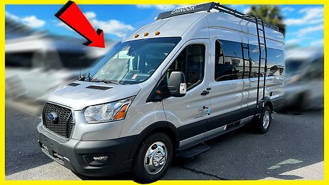 Separate SHOWER And TOILET! New 2023 Chinook Bayside Ford Transit Camper Van Conversion