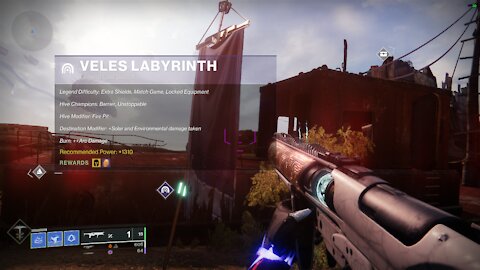 Destiny 2- Legend Lost Sector in the Cosmodrome-Veles Labyrinth-5-29-21