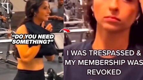 TOXIC Female Gym TikToker TRIES To Expose Man For Looking At Her, Gets Trespassed Instead