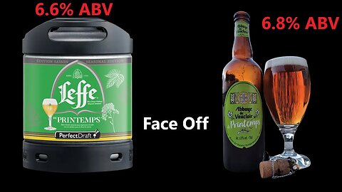 Lidl Spring 2023 Abbaye De Vauclair de Printemps 6.8% ABV 75CL Vs Perfectdraft Leffe 6.6% ABV