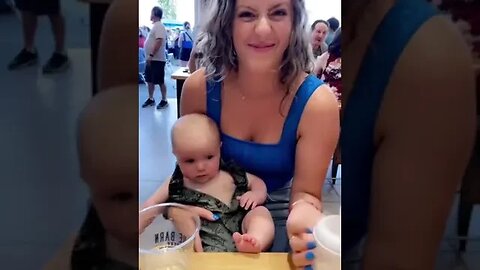 Baby can definitely hear the milk #funny_clips #funny #funnyvideo #subscribeformore