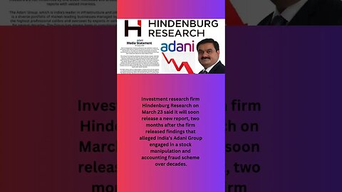 Hindenburg #tweet has made all the economic sectors. #adani # #viral #usa #report #ytshort #yt